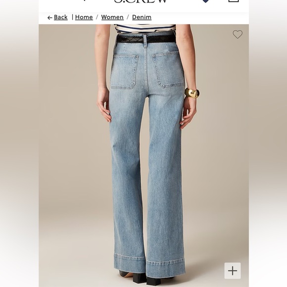 J. Crew Sailor denim trouser in Blue River wash - Picture 3 of 6